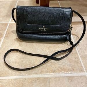 Kate Spade black leather crossbody